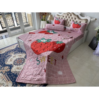BỘ DRAP GỐI DRAP THUN Ý 5D CAO CẤP