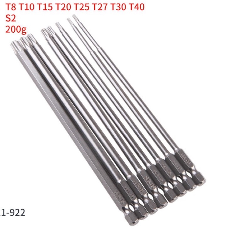 Bộ mũi hoa thị, hoa khế dành cho khoan pin dài 7.5cm và 15cm