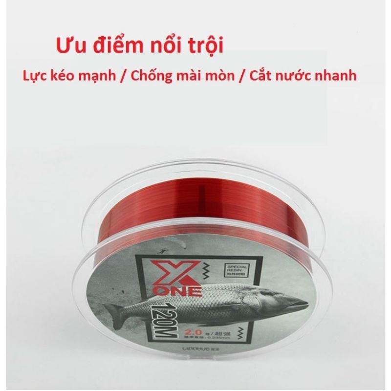 Cước Câu Cá Siêu Bền X-ONE Lynon Nhật Bản Tàng Hình Cắt Nước Nhanh