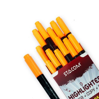 [Giảm SỐC] Combo 2/5 Bút dạ quang 02 đầu, 02 màu 02 đầu, màu sắc tùy chọn | Stacom HL105