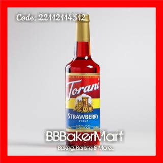 Siro vị dâu strawberry hiệu torani - chai 750ml