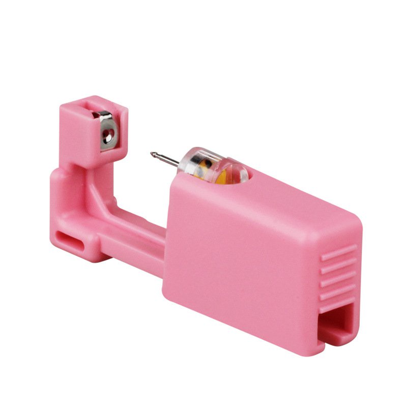 Dụng cụ bấm lỗ tai màu hồng phong cách mới