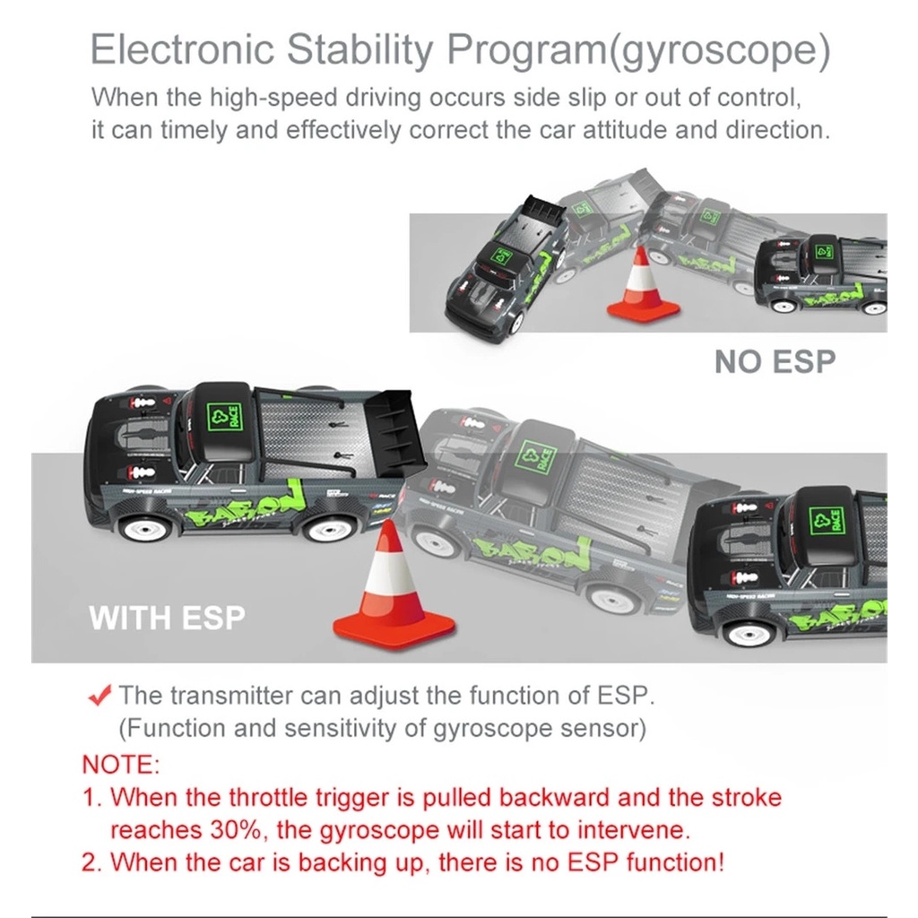Mô hình xe điều khiển từ xa Baron SG-1603 Đồ chơi ô tô RC drift tỷ lệ 1/16 sóng 2.4Ghz siêu khủng SG1603