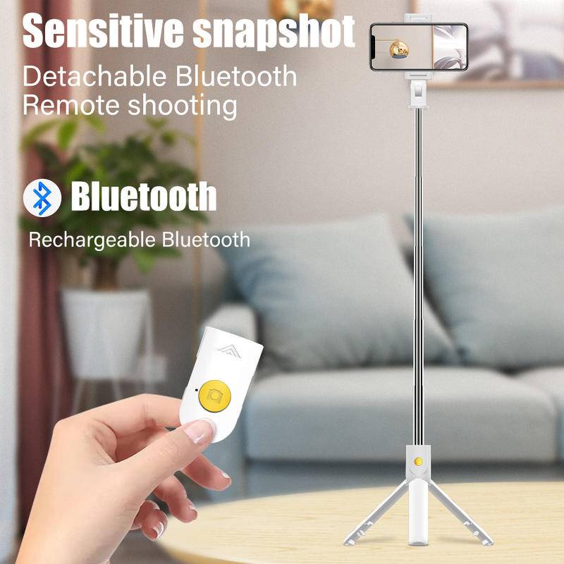 Gậy tự sướng DLLENCASE A039 bluetooth không dây có thể gập lại kèm điều khiển từ xa thích hợp cho Iphone Ios Android