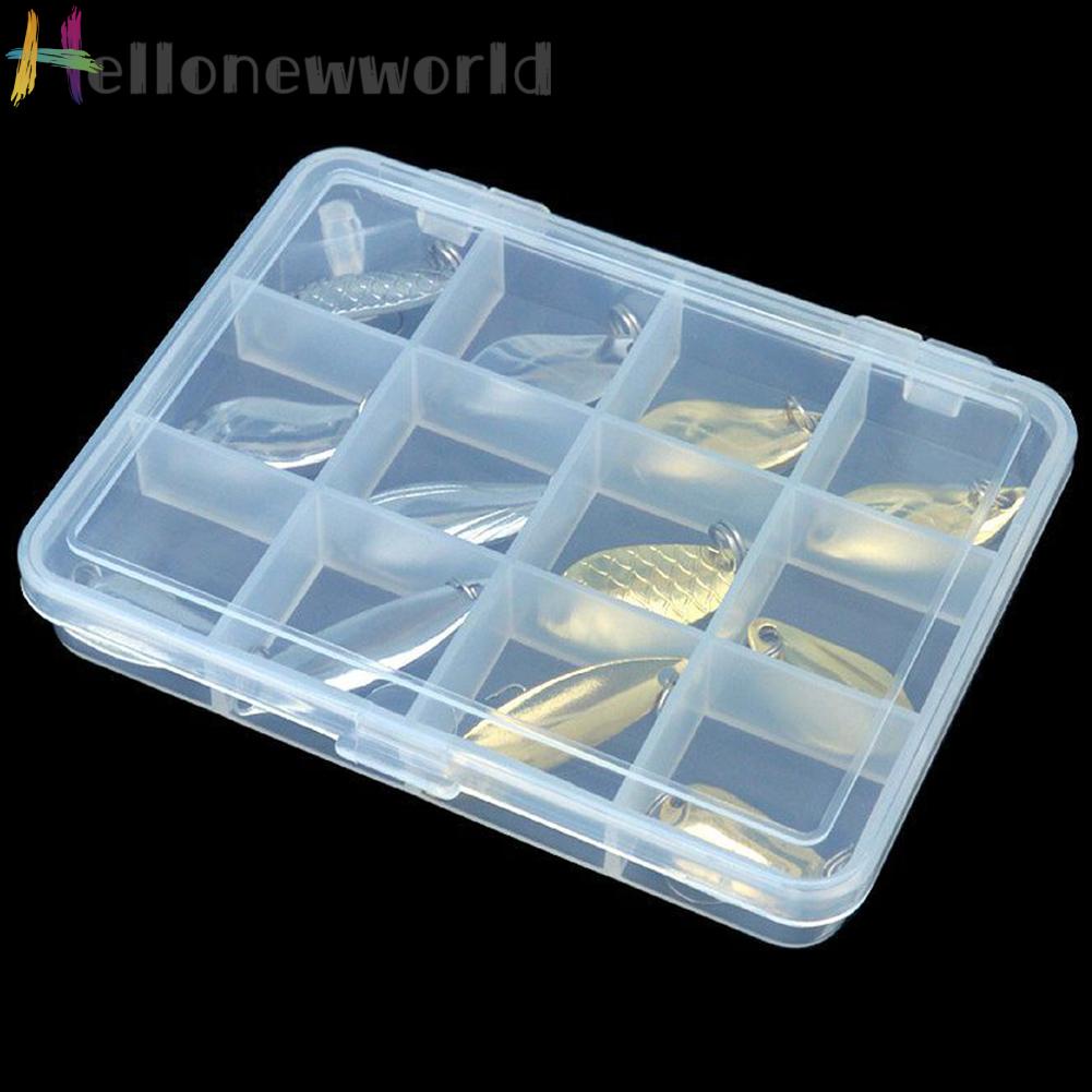 Hộp 12 Mồi Giả Câu Cá Bằng Kim Loại Cứng