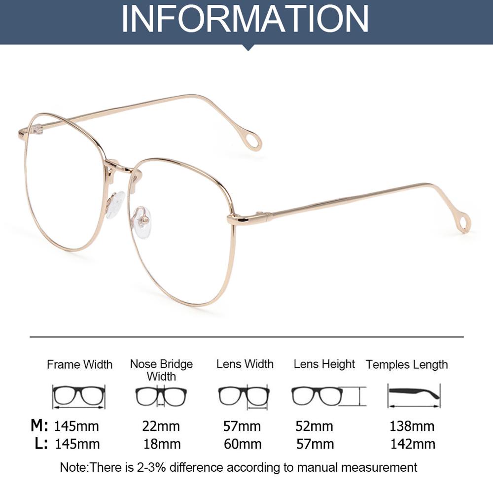 Mắt Kính Gọng Tròn Lớn Bằng Kim Loại Dành Cho Cả Nam Và Nữ