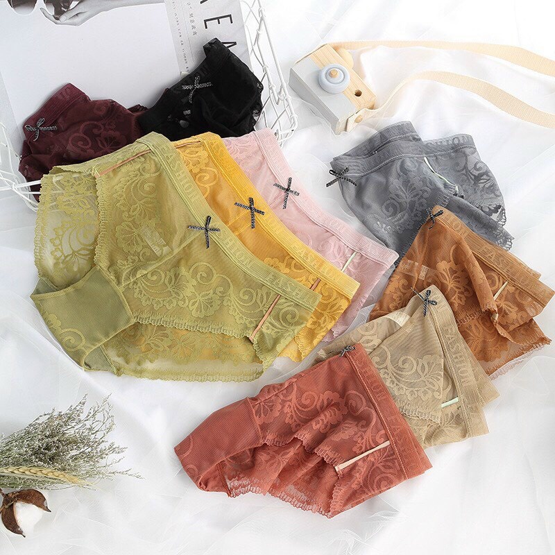 Quần Lót Nữ Ren Fashion Xuyên Thấu Sexy - Gợi Cảm - Quyến Rủ Min Underwear 35195 ( Freesize 48 - 60kg) | BigBuy360 - bigbuy360.vn