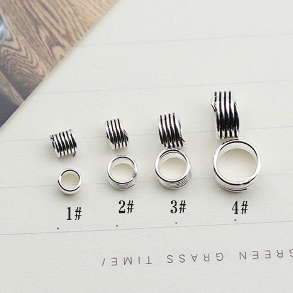 Charm bạc hình lổ lớn #2