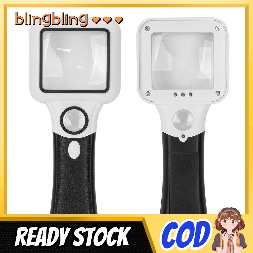 Kính lúp cầm tay có đèn LED dạ quang tiện dụng cho người lớn tuổi