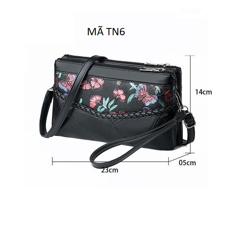 Túi đeo chéo nữ kiêm ví cầm tay Mã TN6