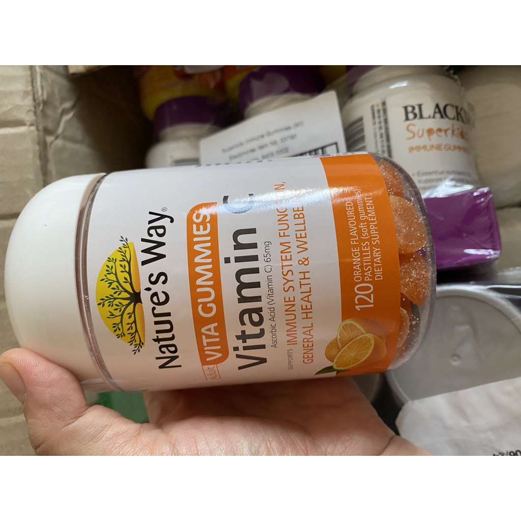 Kẹo mềm Nature's Way Adult Vita Gummies Vitamin C 120 viên, bổ sung vitamin C vị cam, hỗ trợ tăng sức đề kháng