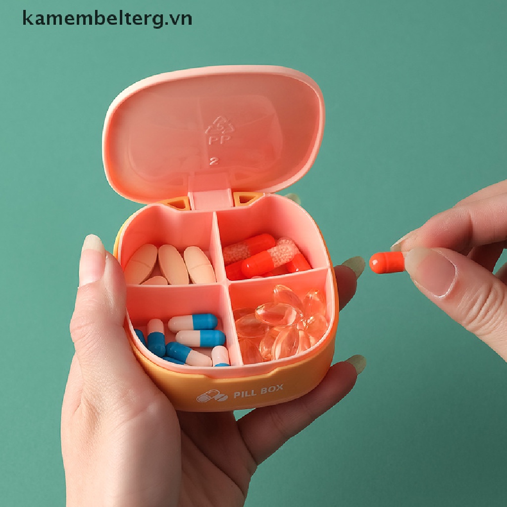 Hộp đựng thuốc chia ngăn bằng silicone nhỏ gọn
