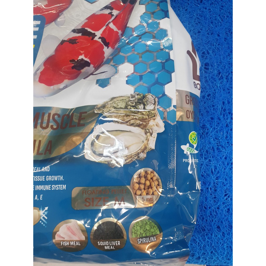 THỨC ĂN CÁ KOI GROWTH VÀ MUSCLE FORMULA BOOST SAKURA 1,5KG
