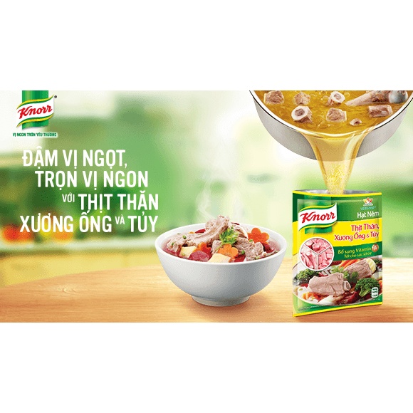 Hạt Nêm Knorr Thịt Thăn, Xương Ống và Tủy gói 900g