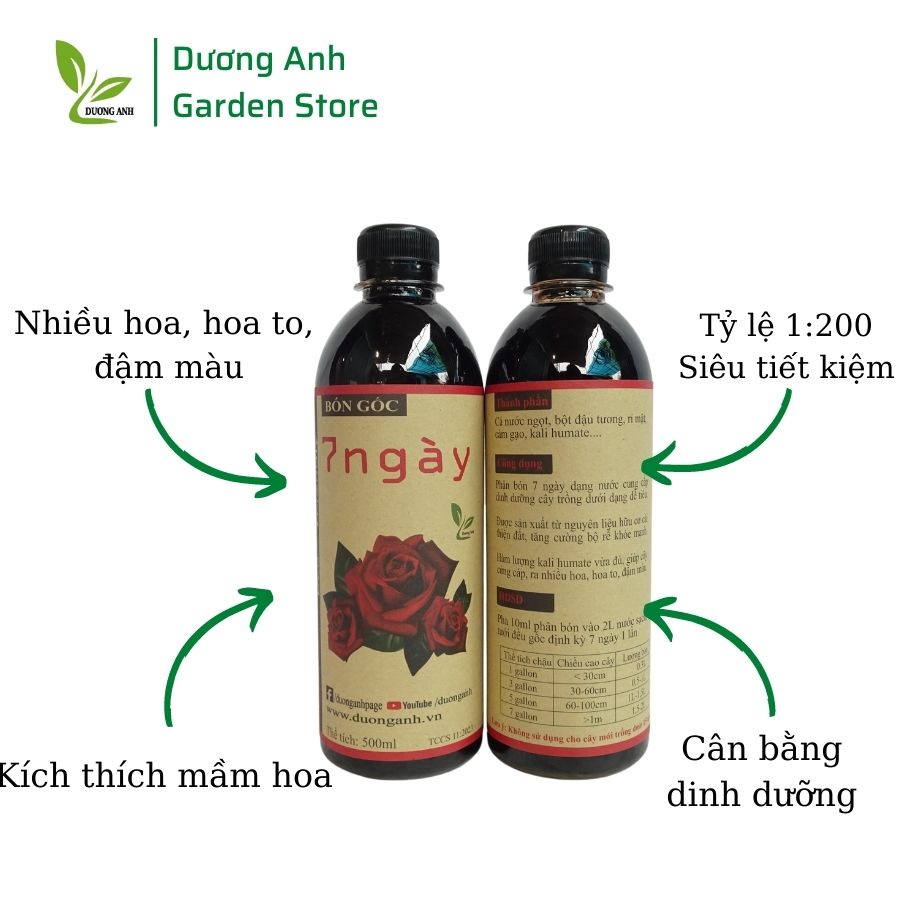 Combo phân bón dưỡng cây cho hoa hồng | Trọn bộ dinh dưỡng cho hoa hồng