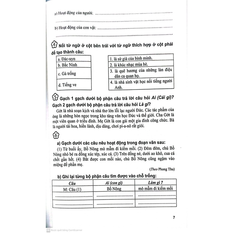 Sách - Vở Bài Tập Nâng Cao Từ Và Câu Lớp 3