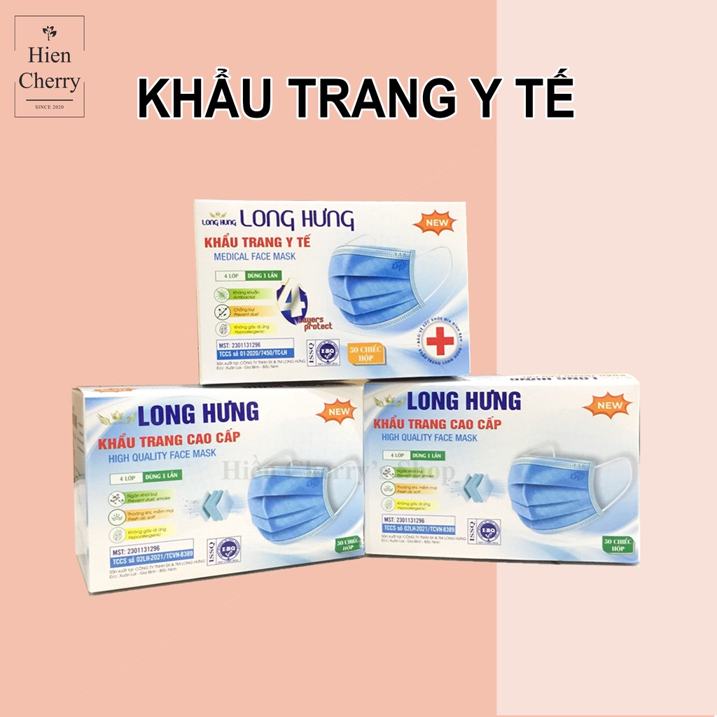 Khẩu Trang Y Tế 4 Lớp [HÀNG ĐẠT CHUẨN] - Chống Giọt Bắn, Khói bụi