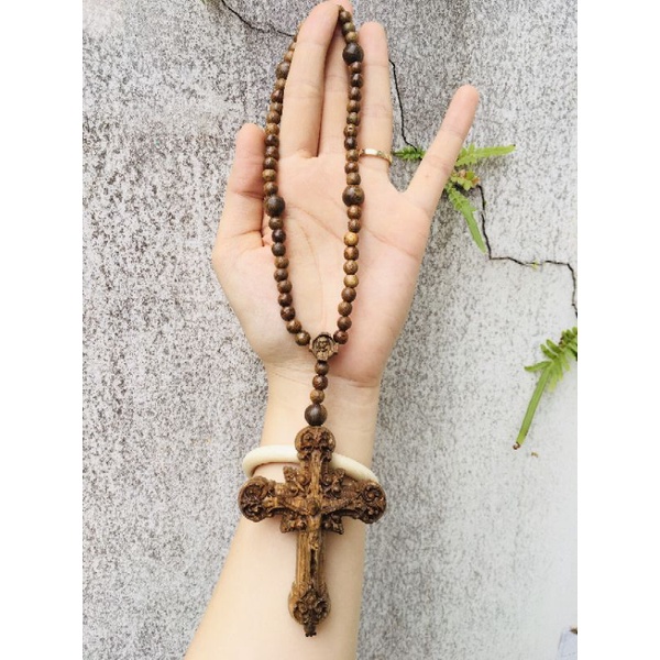 Mẫu mới Khánh Thánh Giá Trầm Hương Tốc treo xe hơi,tủ,bàn làm việc,....