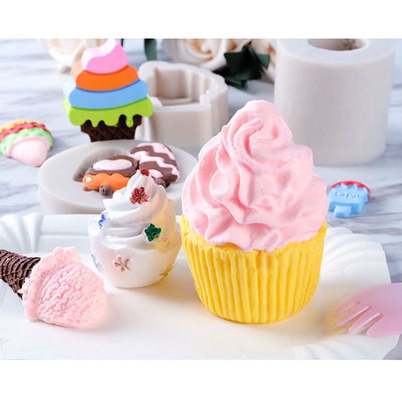 Khuôn Làm Kem / Sô Cô La / Đất Sét Dùng Trang Trí Nhà Cửa