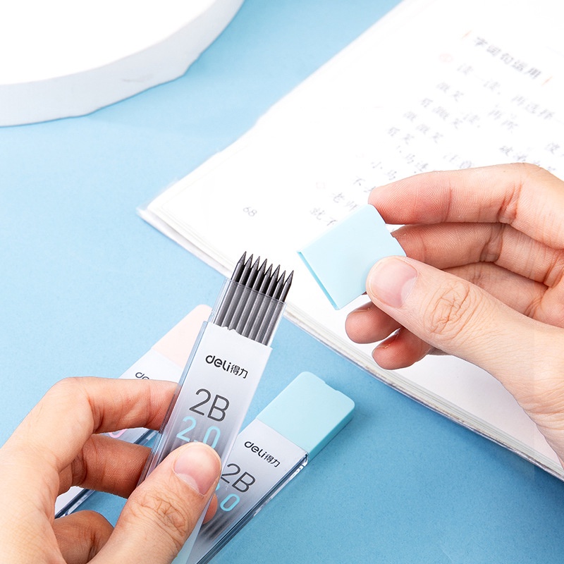 Hộp 8 ruột bút chì 2.0mm 2B tiện lợi