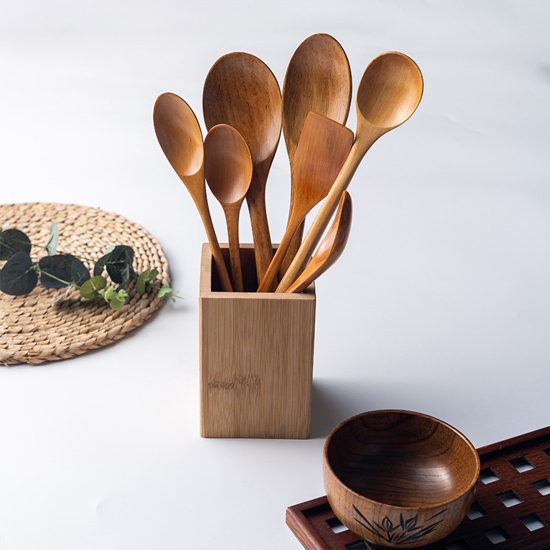 Thìa Gỗ Ăn Cơm, Muỗng Gỗ Cafe Kiểu Hàn Quốc