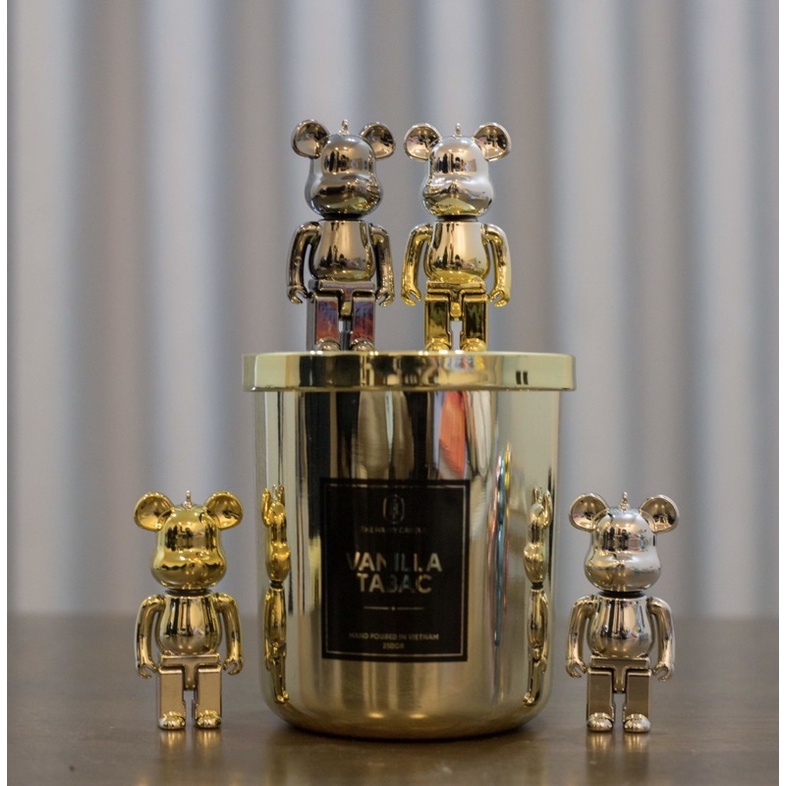 Móc Chìa Khóa BearBrick mạ tĩnh điện Thời Trang Xinh Xắn Dễ Thương , Chuỗi Chìa Khóa Ôtô, Đồ Trang Trí