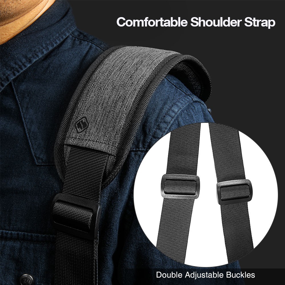 Túi đeo Tomtoc 360* Shoulder Bags Surface -Macbook 13/15/16 Gray -  A42