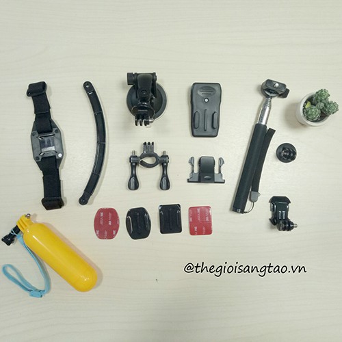 Full Trọn Bộ Phụ kiện Camera Hành Trình Dành Cho Gecko, Amkov, Gopro