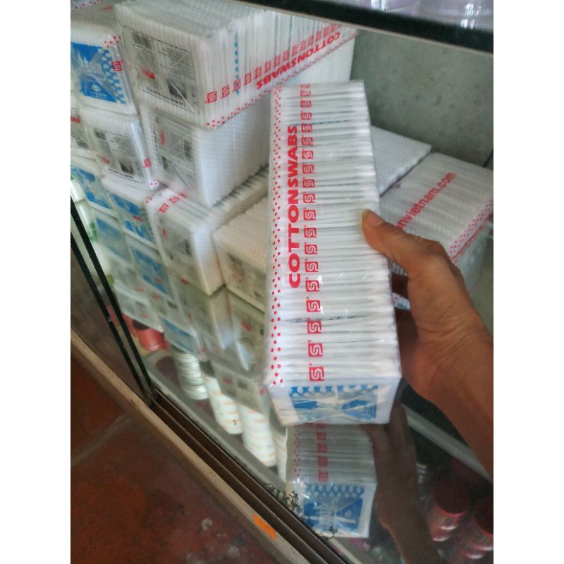 Tăm bông ngoáy tai vỉ 12 gói