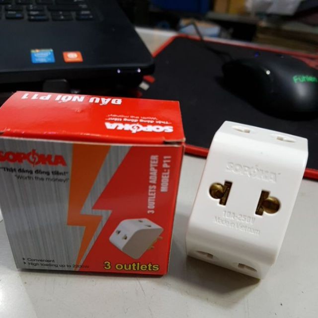 Phích cắm điện thông minh 1 chia 3 và 1 chia 5 SOPOKA Q3 Q5- Tuấn Yến TPHCM