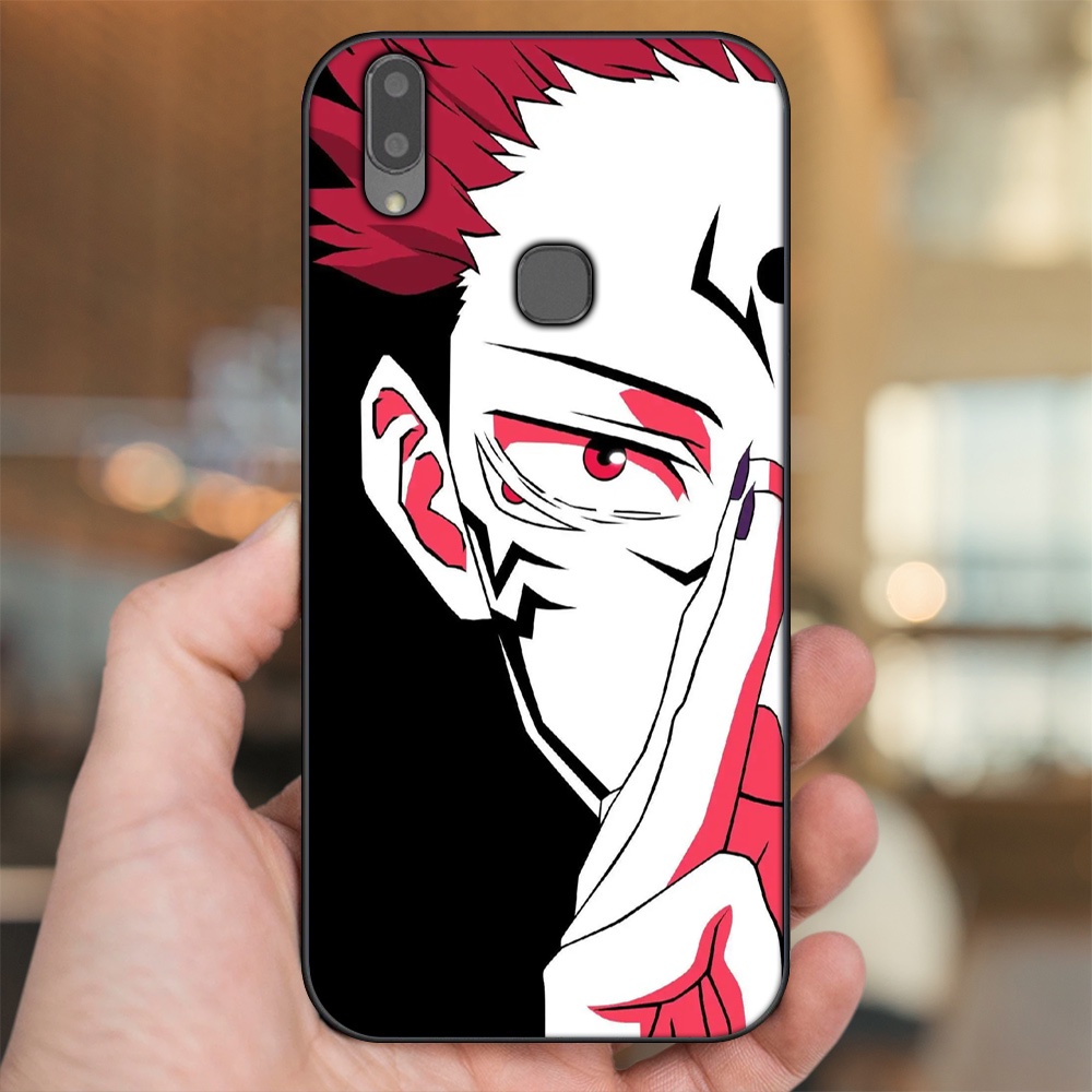 Ốp lưng Vivo V9, Y85, V11i viền đen in hình Yuji Jujutsu Kaisen