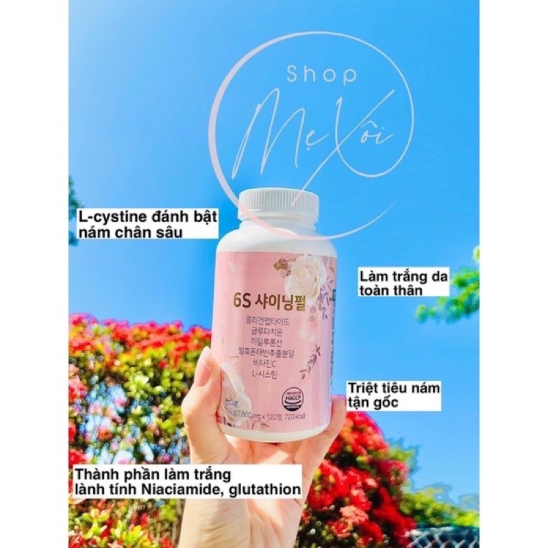 KẸO NGẬM TRẮNG DA - HUỶ NÁM 6S SHINING PEAR HÀN QUỐC