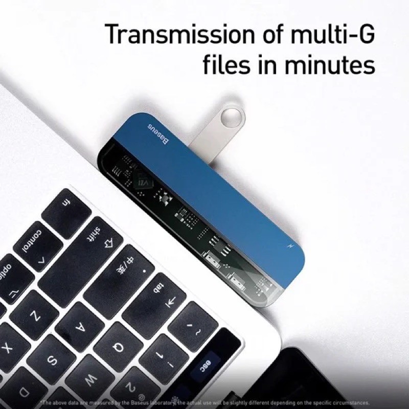 Bộ Hub đa năng Baseus Transparent Series 5 in 1 Multifunctional HUB dùng cho Macbook/iPad Pro