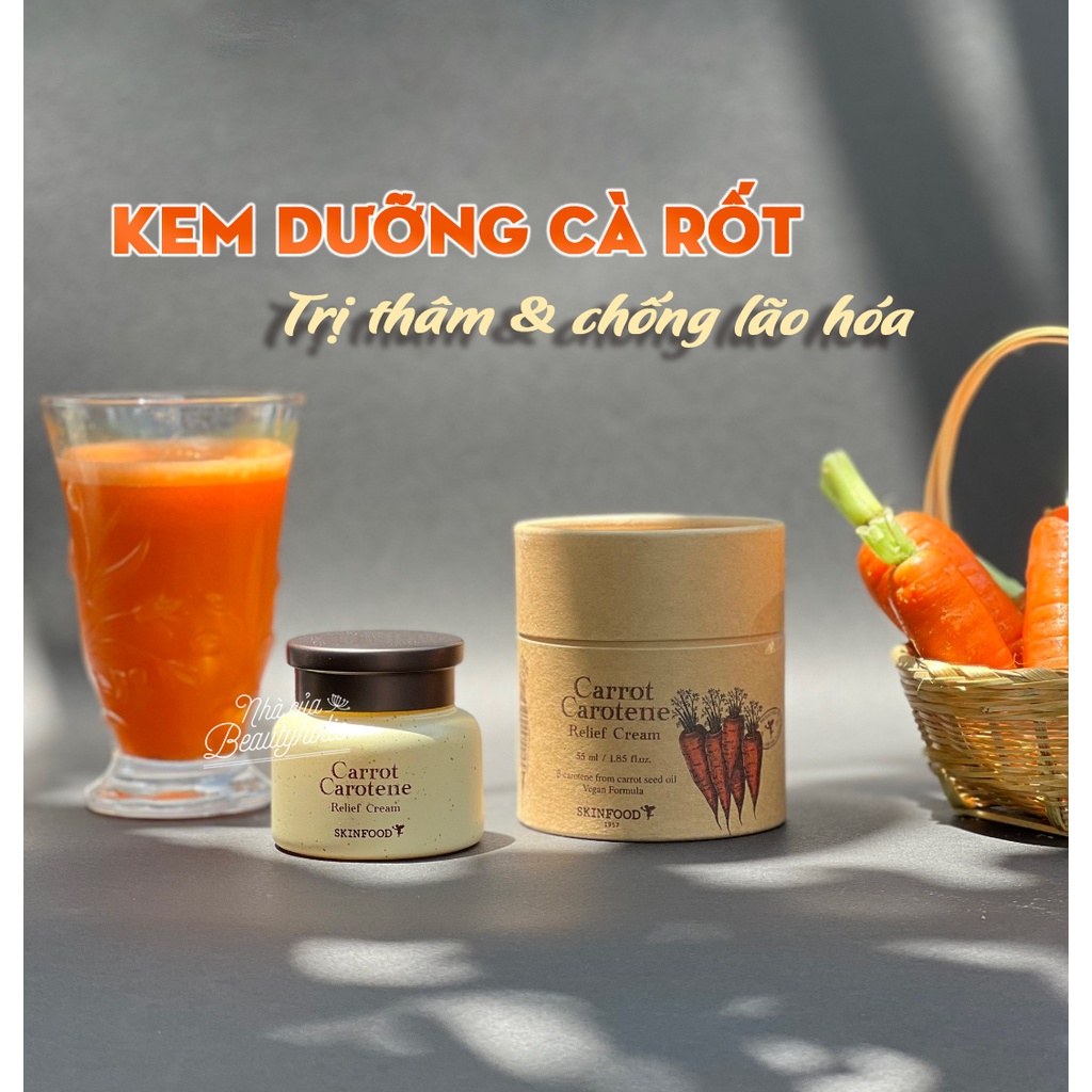 Kem dưỡng cà rốt SKINFOOD CARROT CAROTENE RELIEF CREAM