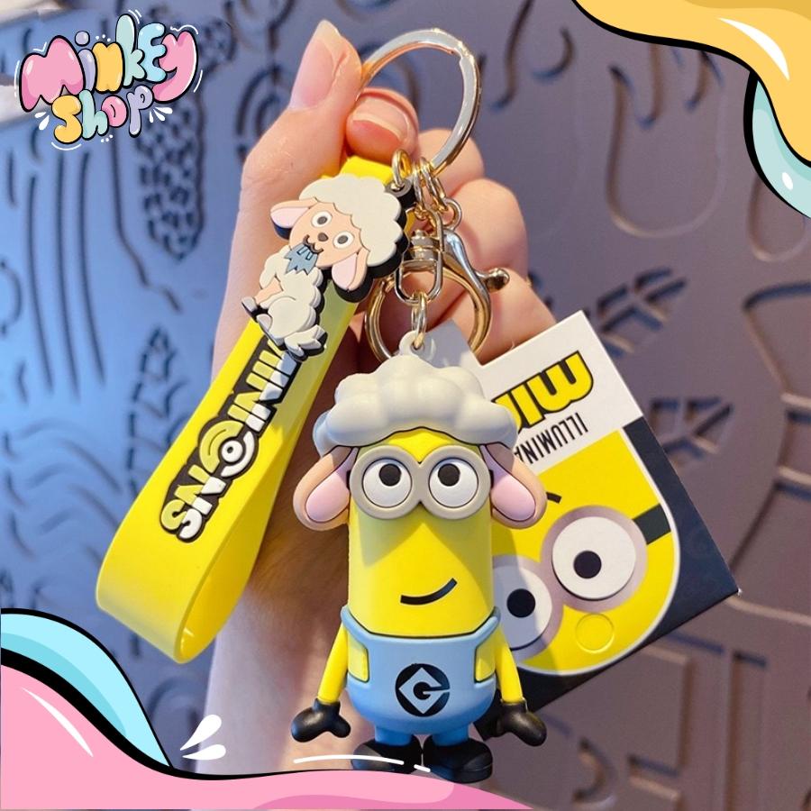 Móc Khóa Minion 12 con Giáp Ngịch Ngợm Đáng Yêu Nhiều Mẫu Dễ Thương Phụ Kiện Túi Xách, Balo, Cặp Xách Cute 02MKM -Minkey