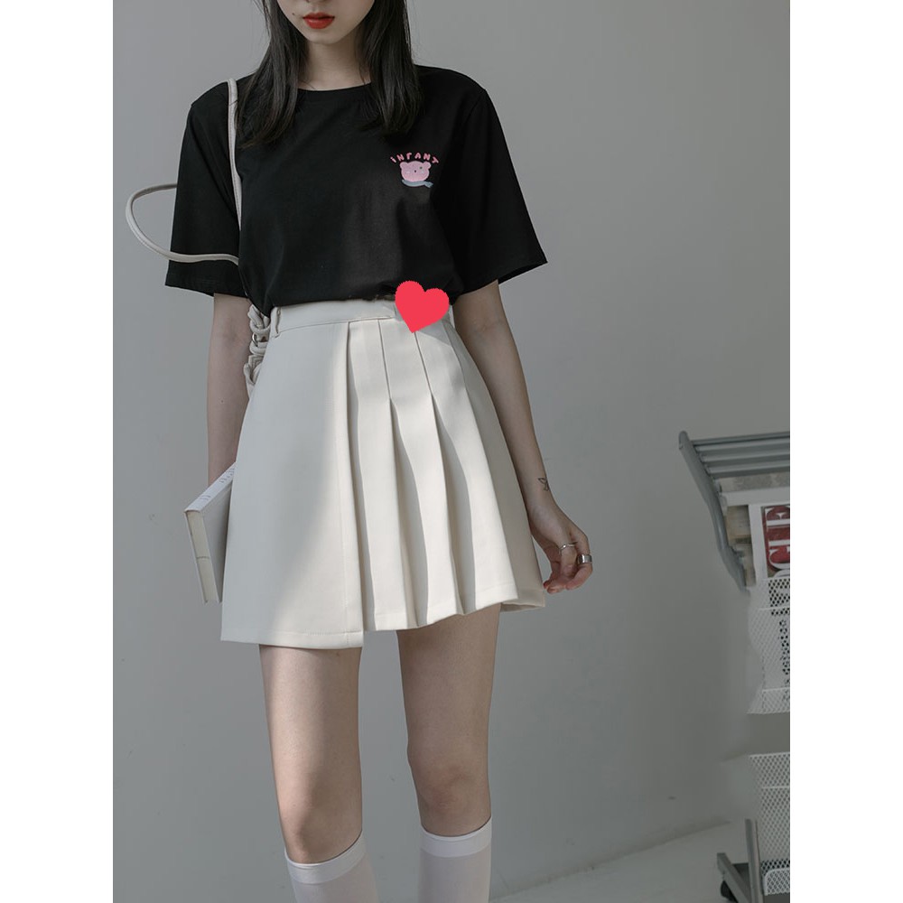 Chân váy xếp ly ngắn lệch tà dáng Chữ A Madela, Váy Xếp li chữ A ngắn phong cách trẻ trung công sở- CVLN05 | BigBuy360 - bigbuy360.vn