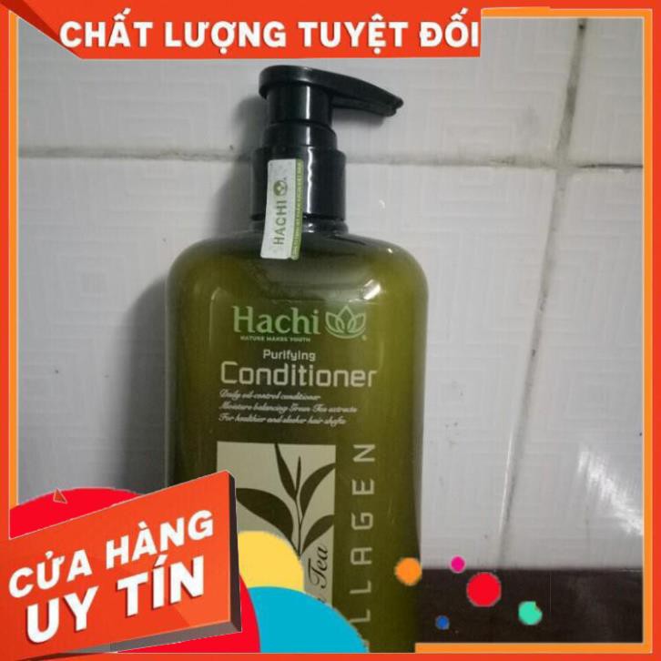 [1Gội +1Xã ] Cặp Dầu Gội & Dầu Xã Trà Xanh HACHI Dùng Cho Tóc Dầu Loại 350ml