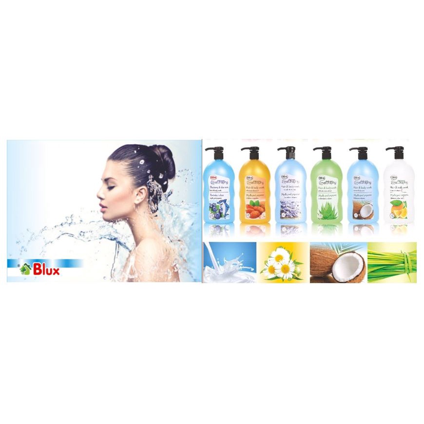 Dầu Gội Sữa Tắm 2 Trong 1 BLUX của Nga 1000ML
