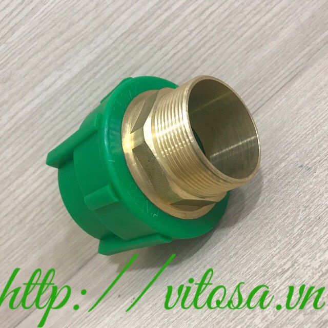 Nối ren ngoài 32*1" phụ kiện nước nóng PPR nhãn hiệu Vitosa