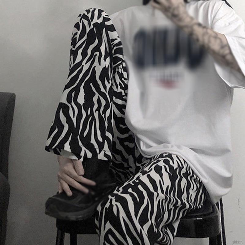 Quần Dài Họa Tiết Ngựa Vằn Thiết Kế Thời Trang Dành Cho Nữ