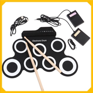 Bộ trống đệm điện tử Electronic Drum Portable có sẵn 8 bài nhạc demo ❤️Hanrui Offical❤️