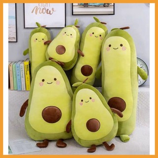 Gối ôm quả bơ cute gấu bông trái bơ to dài cho bé giá rẻ kích thước 35cm - 95cm