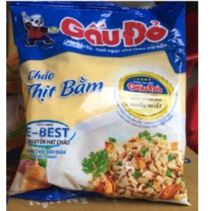 Combo 10 Gói Cháo Gấu Đỏ Ăn Liền Gói 50g x 10 gói.