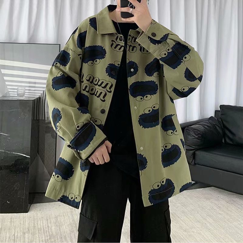 Áo khoác blazer in họa tiết phong cách Hàn Quốc cho cặp đôi cỡ M-2XL