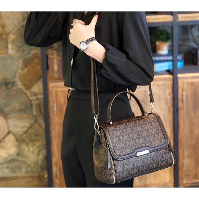 Túi Xách Nữ Công Sở Hoạ Tiết M.K, Túi Nữ Đeo Chéo Đeo Vai Thời Trang