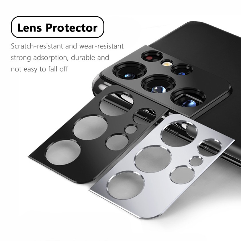 Ốp điện thoại có viền bảo vệ an toàn camera cho Samsung Galaxy S21 S20 Plus Note 20 Ultra