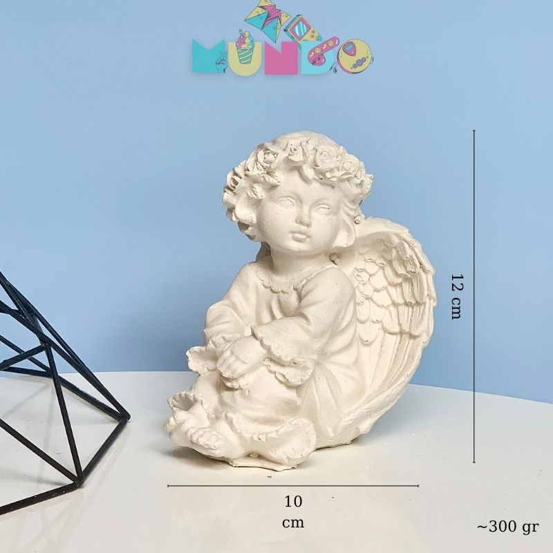 Tượng tô màu (có màu cọ) cao cấp chọn mẫu SIZE X THIÊN THẦN, tượng thạch cao MUNDO