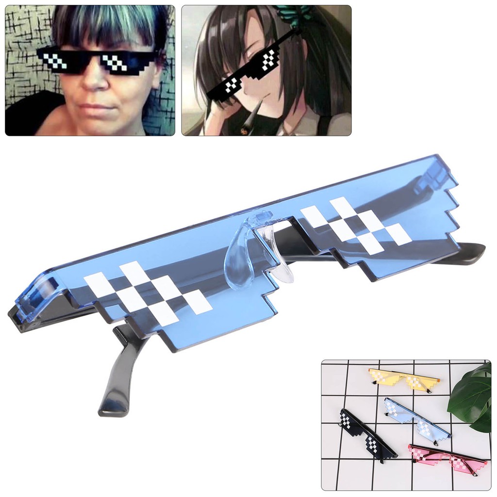 Mắt kính gọng mini họa tiết mosaic độc đáo cá tính | BigBuy360 - bigbuy360.vn