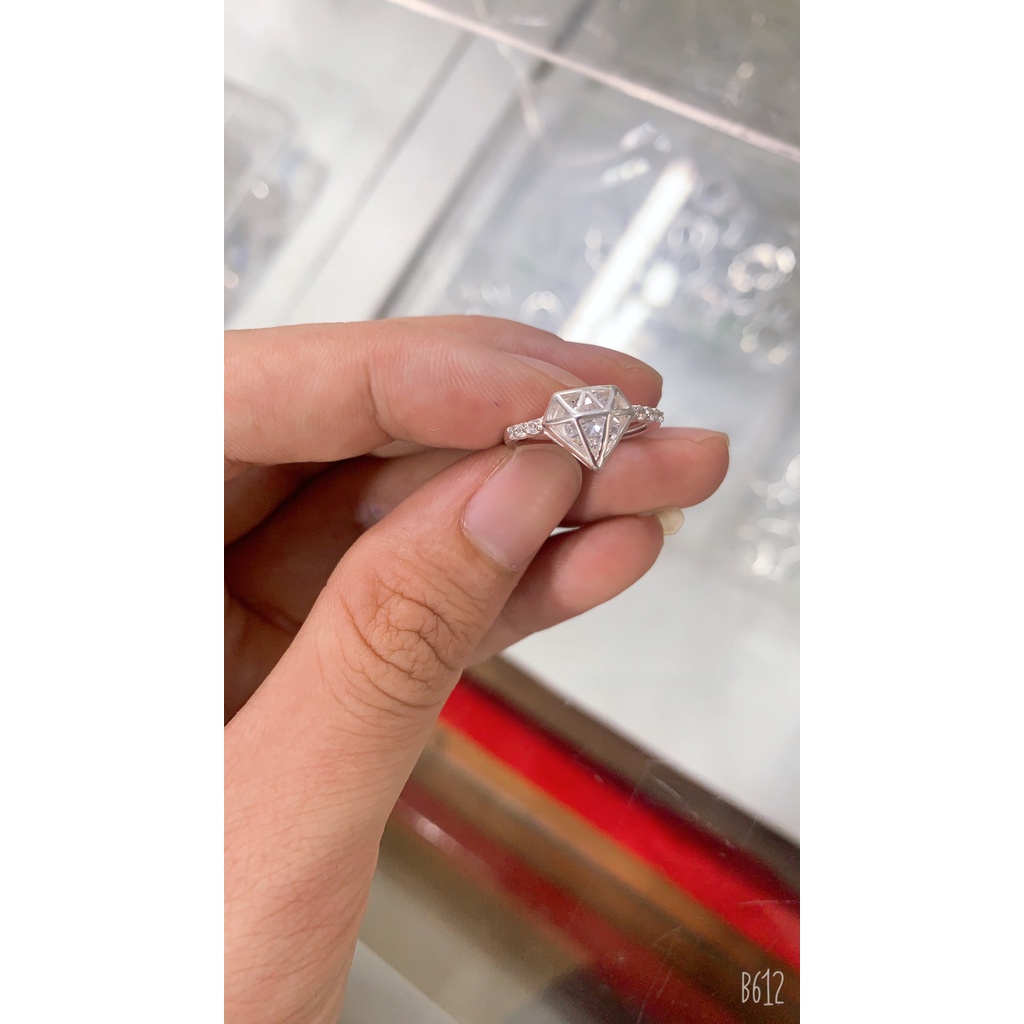 Nhẫn nữ - nhẫn nữ bạc ta k21 - phụ kiện thời trang