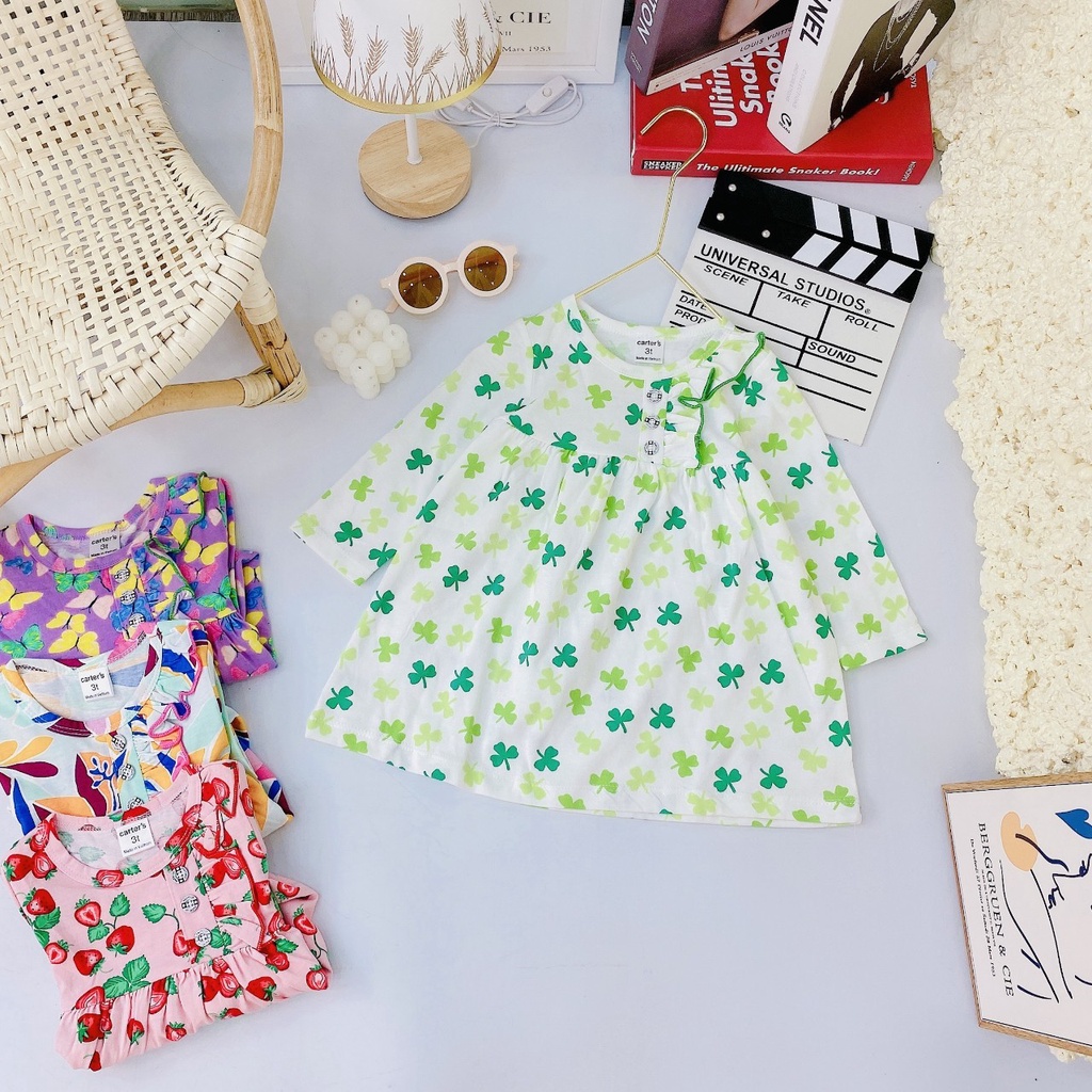 Váy thu đông dài tay Gymkids BB angel xinh xắn cho bé gái (8-19kg) BẢNG MÀU 2